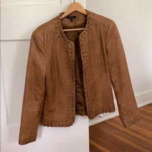 Camel leather jacket